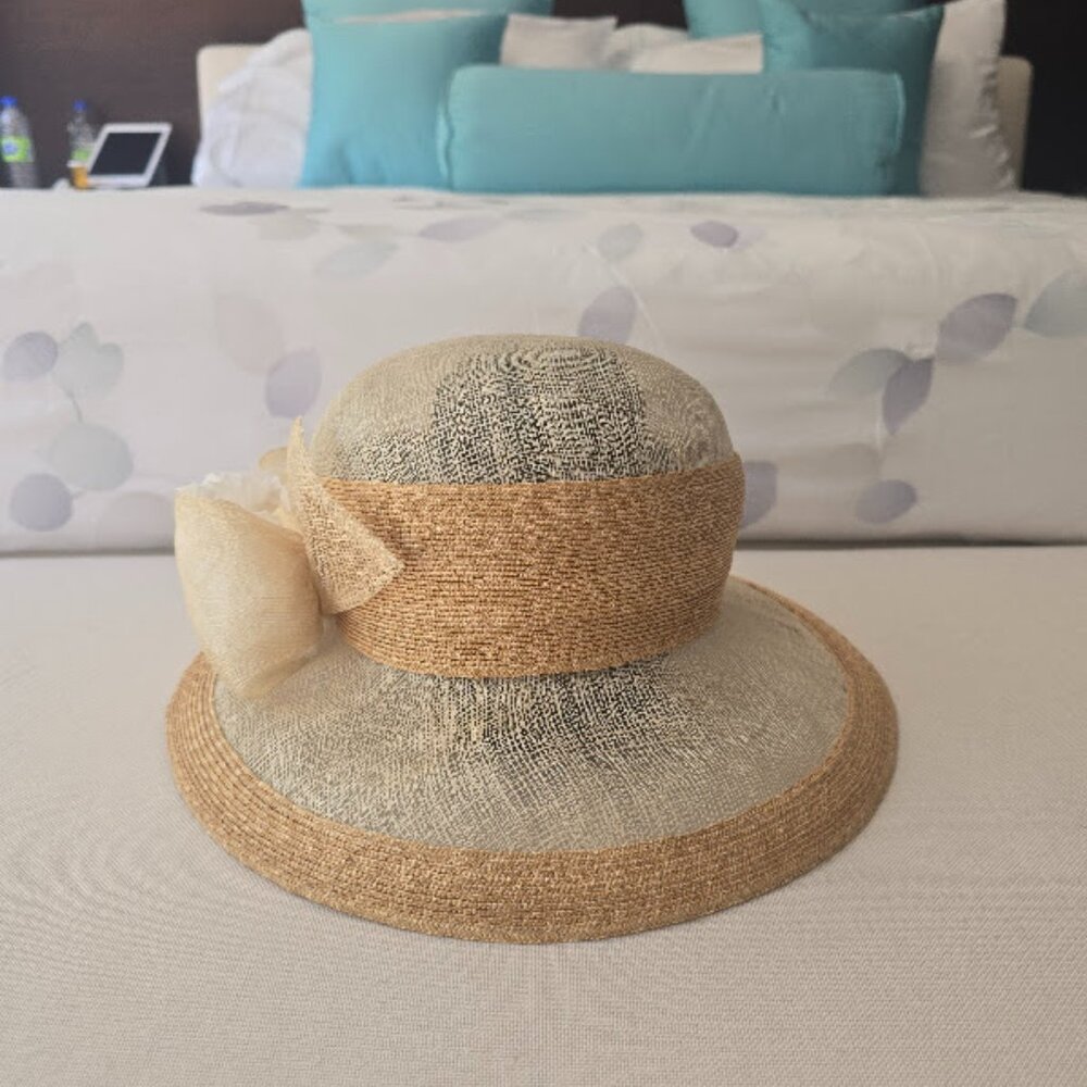 Women's Straw Derby Wedding Hat